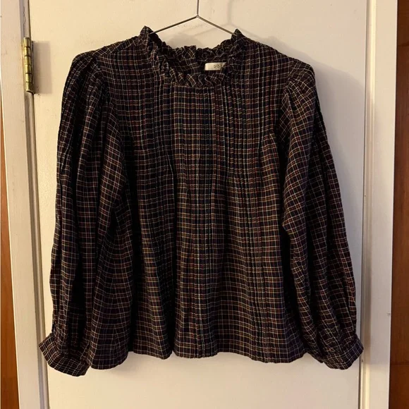 Doen Amadea Top in Midnight St Germain Plaid - Picture 4 of 5